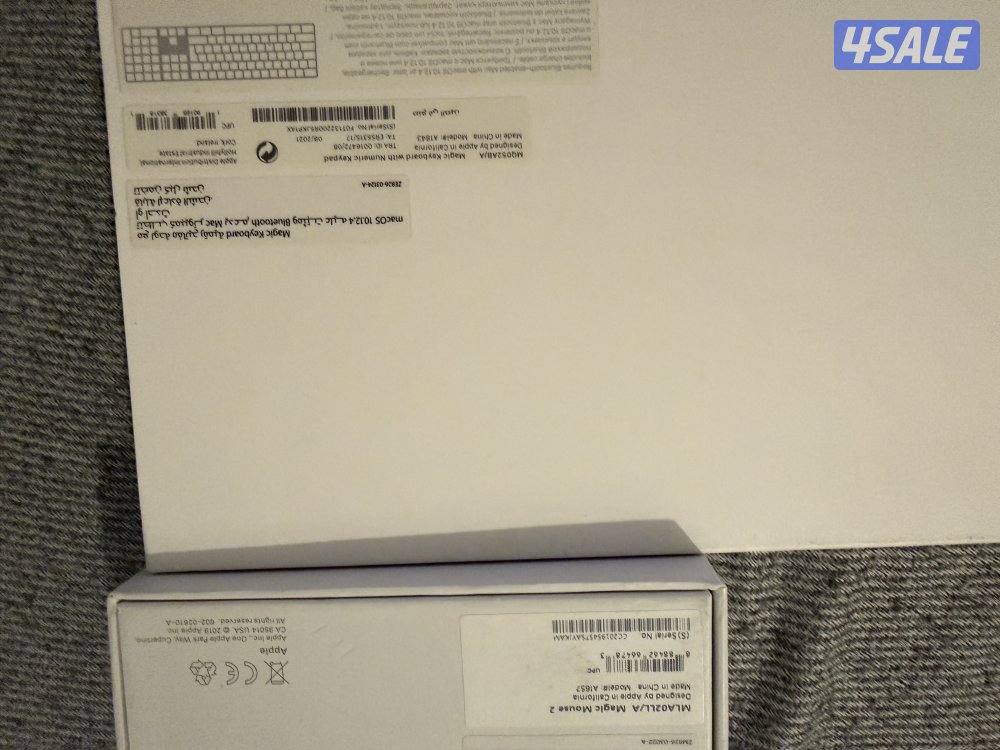 للبيع طقم أبل الأصلي (Apple Magic Keyboard + Magic Mouse 21