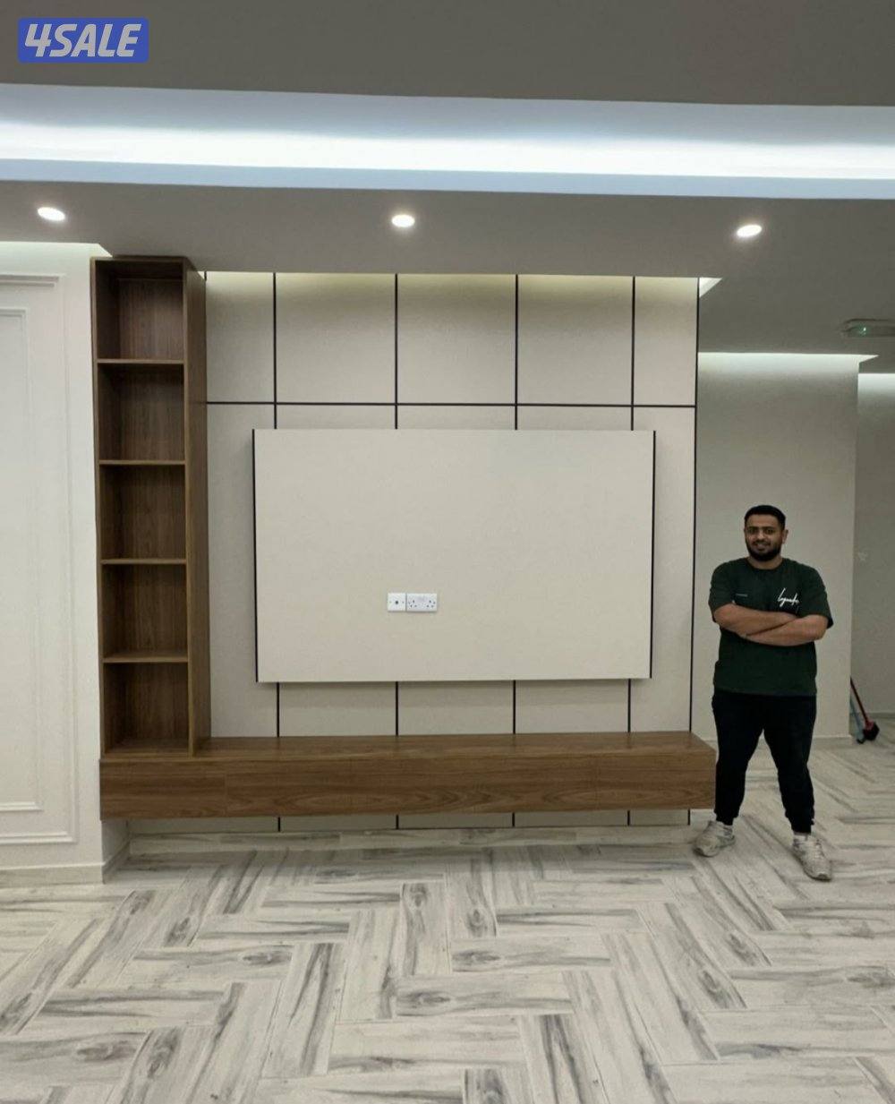 تنفيذ اعمال الديكور والصبغ الداخلي وورق جدران ديكورات خشبيه10