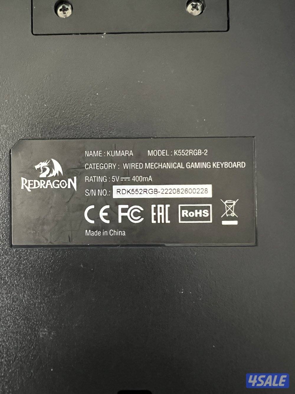 بيعه سريعه كيبورد احترافي من كورسير وكيبورد ريدراجون وسماعة هايبر اكس5