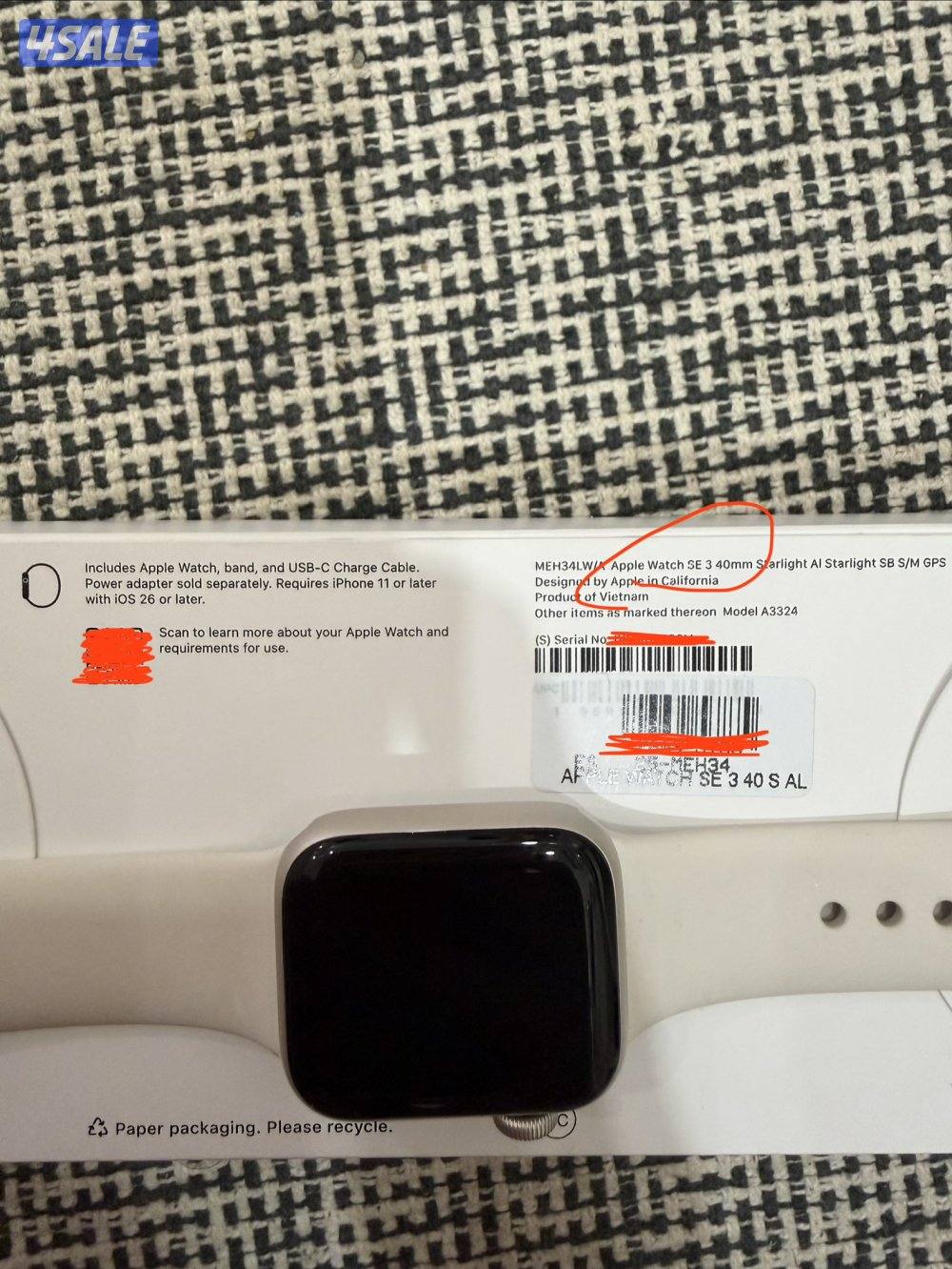 Apple watch SE 3 40 mm (used 3 month)0