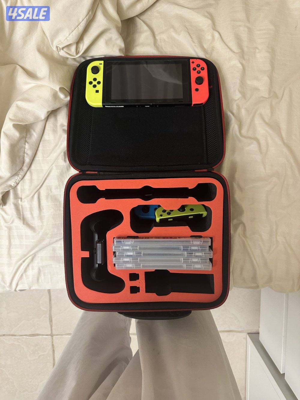 نايتندو سويش للبيع شغال مع ألعاب او يده او جنطه التوصل في الوتساب0