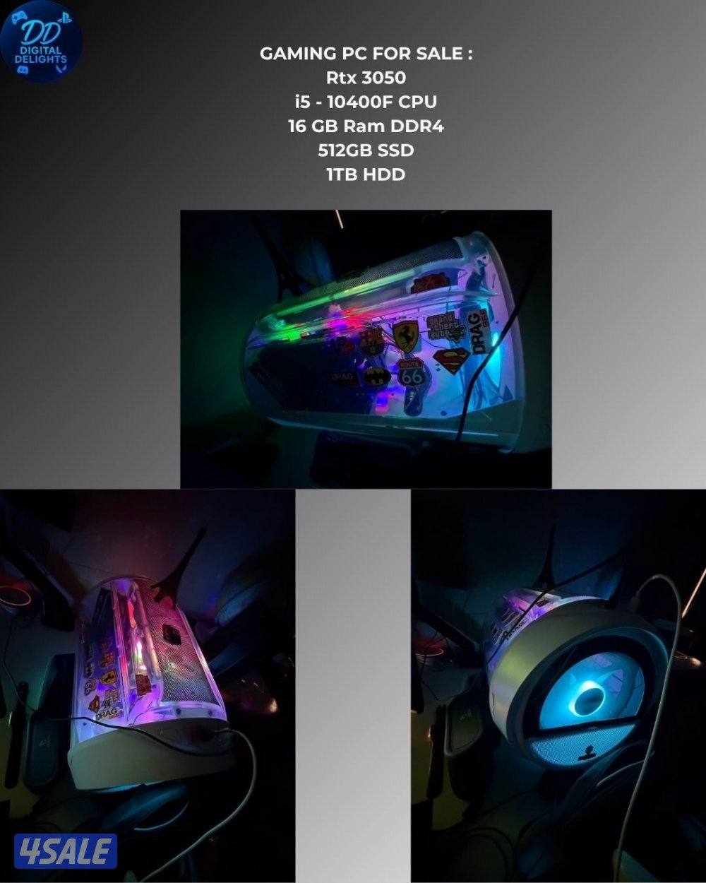 RTX 3050, I5-10400F, 16GB RAM DDR40