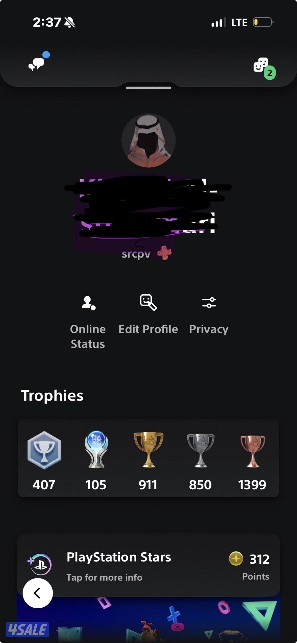 بيع حساب بلايستيشن فيه فوق ٣٠٠ لعبه0