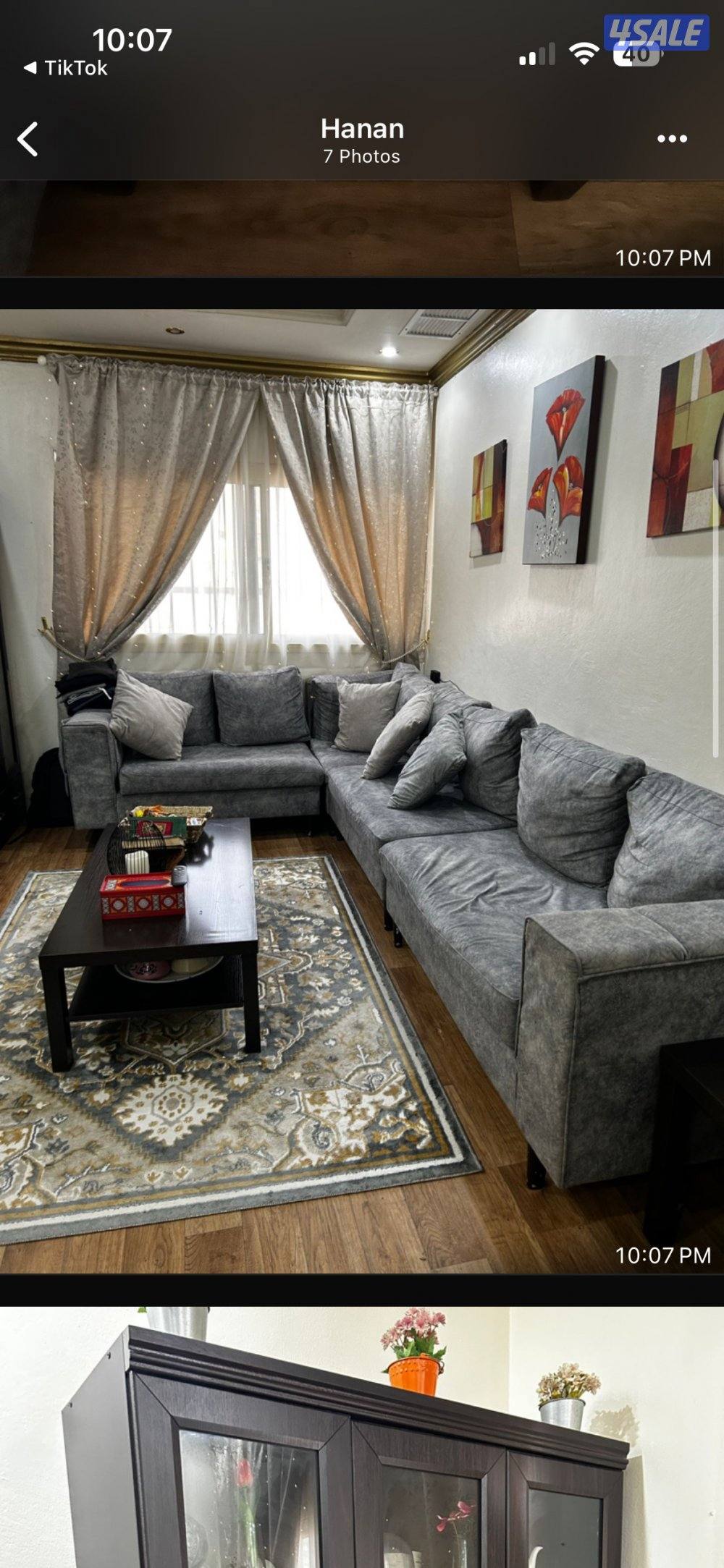 غنفات للبيع، قعده ارضيه،طاولات صفاه هوم٣ حبات. وطاوله تلفزيون ايكيا وڤ0