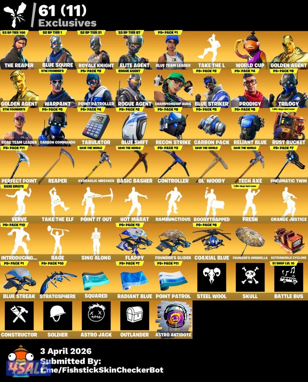 حساب فورت نايت نادر🔥✅0