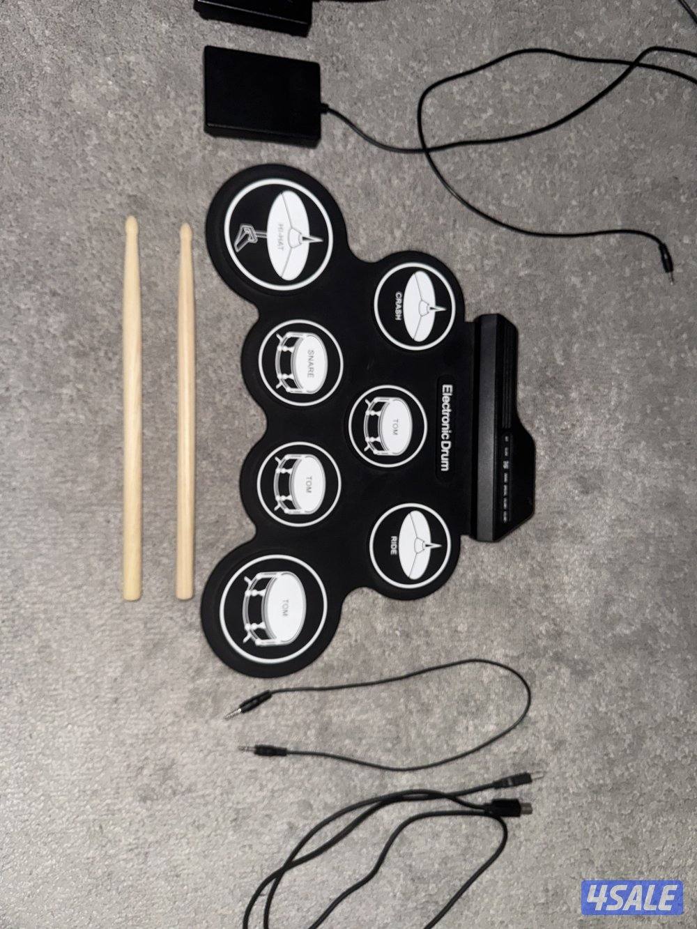 🔥🔥🔥✅✅✅Electric drum set 🥁 ⚡️  جهاز للعب وايرات وكآمل التجهيزات0