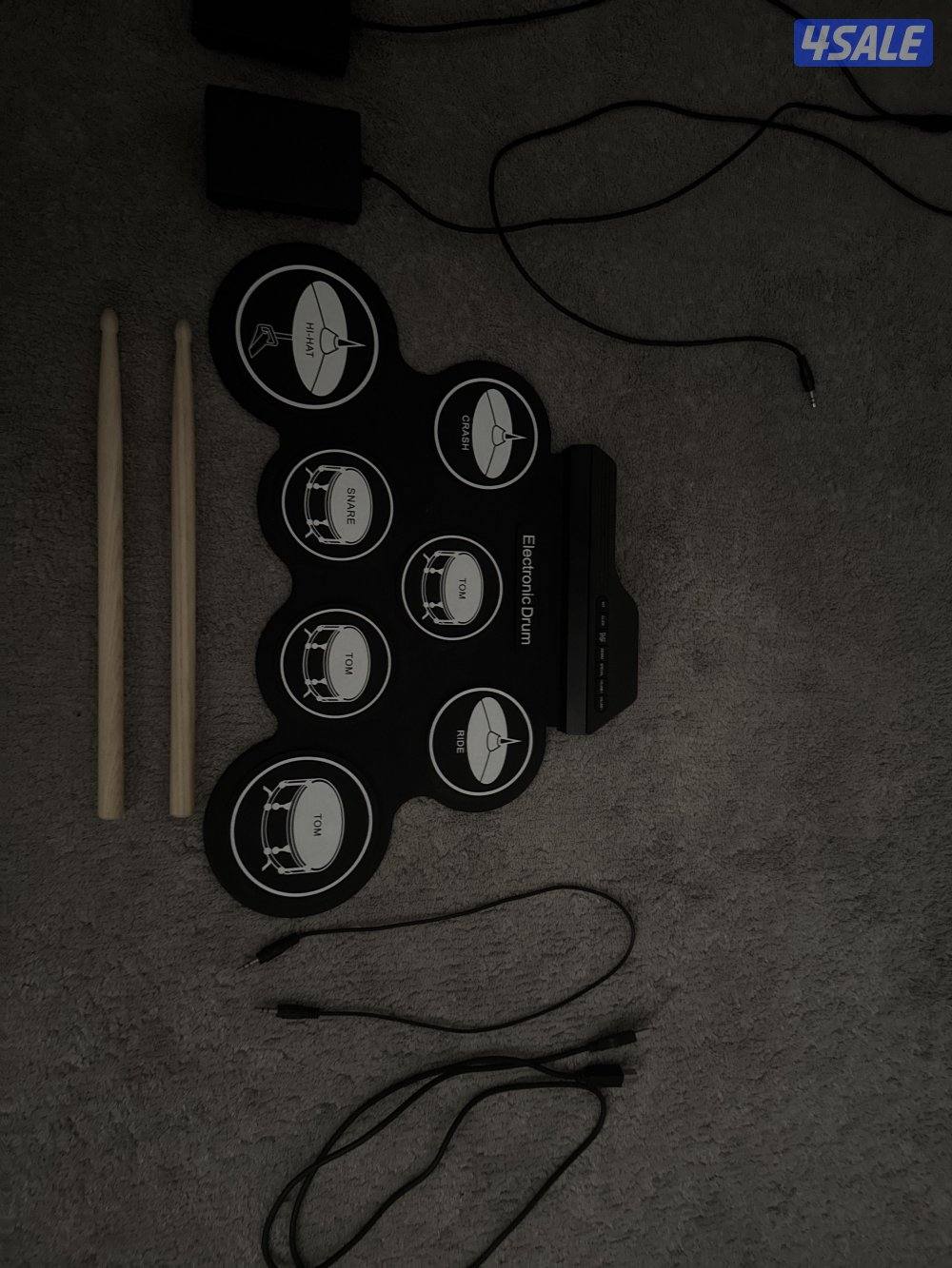 🔥🔥🔥✅✅✅Electric drum set 🥁 ⚡️  جهاز للعب وايرات وكآمل التجهيزات1