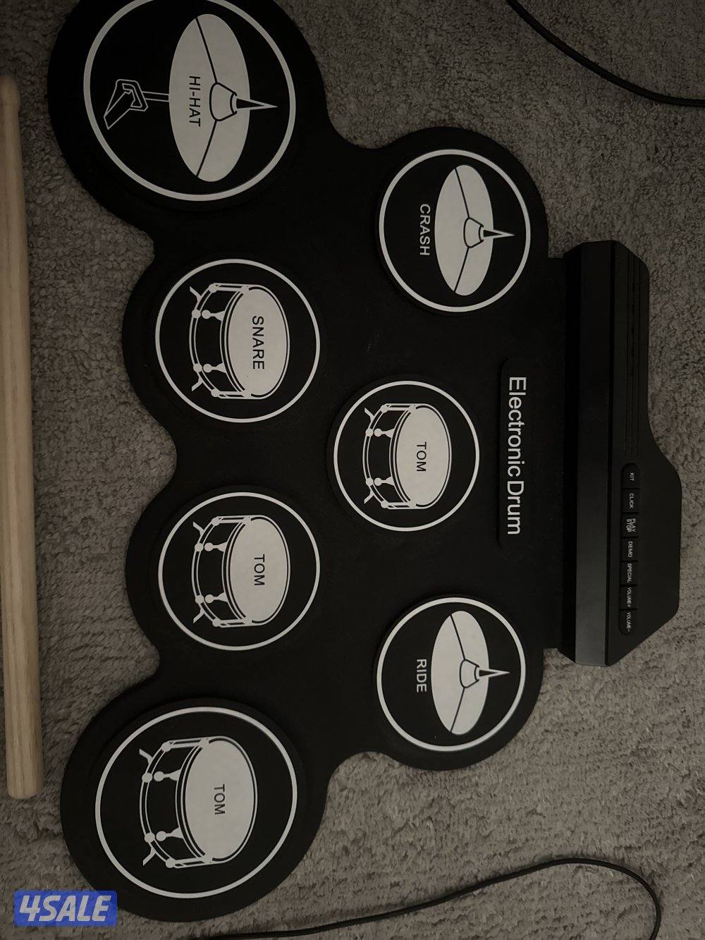 🔥🔥🔥✅✅✅Electric drum set 🥁 ⚡️  جهاز للعب وايرات وكآمل التجهيزات5