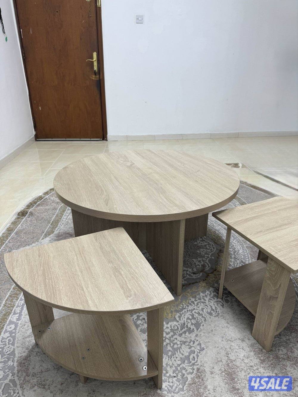 IKEA Round Table with 3 Nested Side Tables – For Sale1