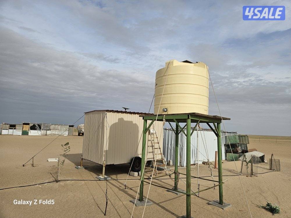 للبيع شالية حارس جاهز ٢/٣ مع برج وتانكي ٥٠٠ شغل عدل2