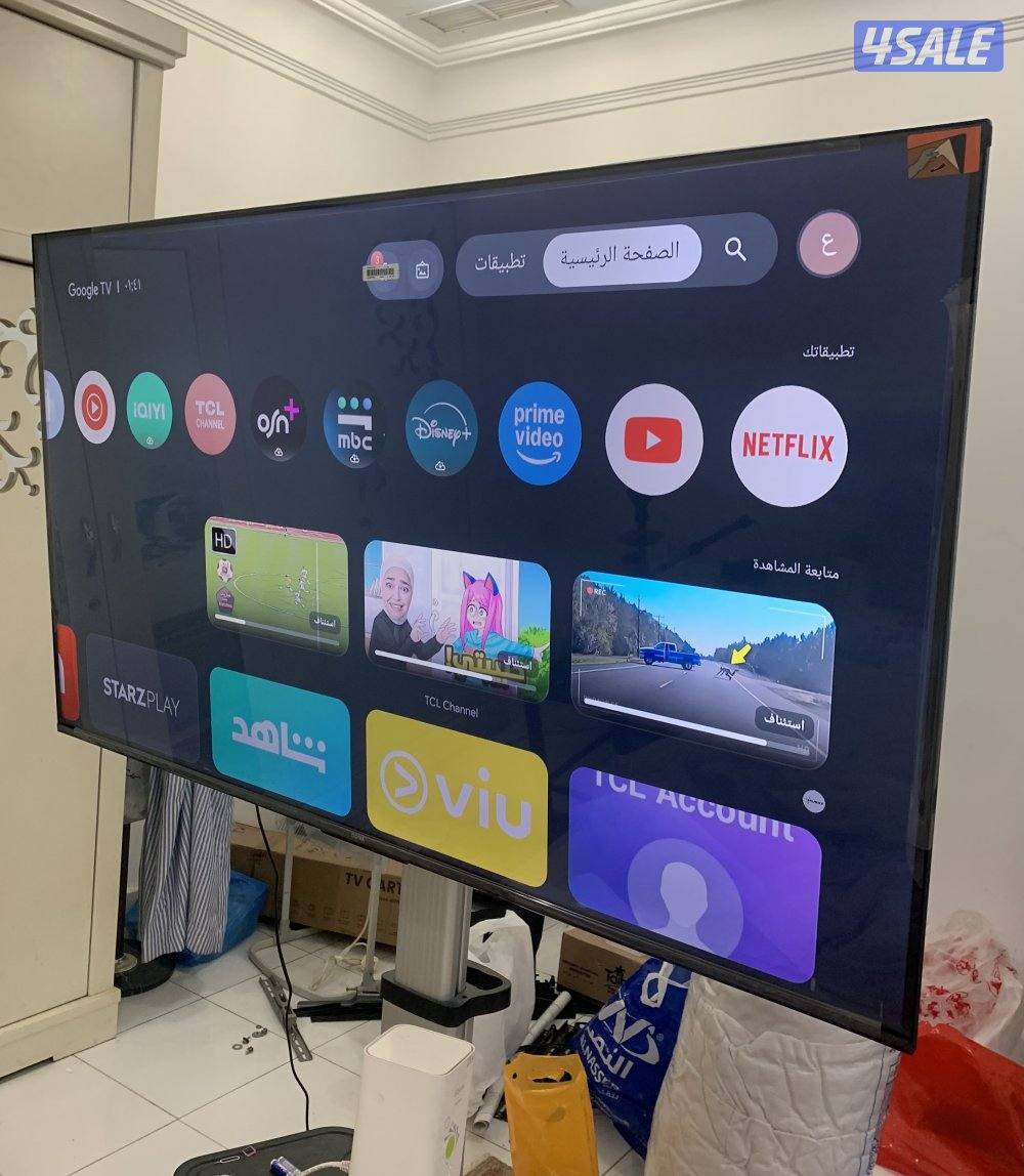 للبيع تلفزيونات 55 و 43 بوصه 4k سمارت 2026 توصيل 24 ساعة0