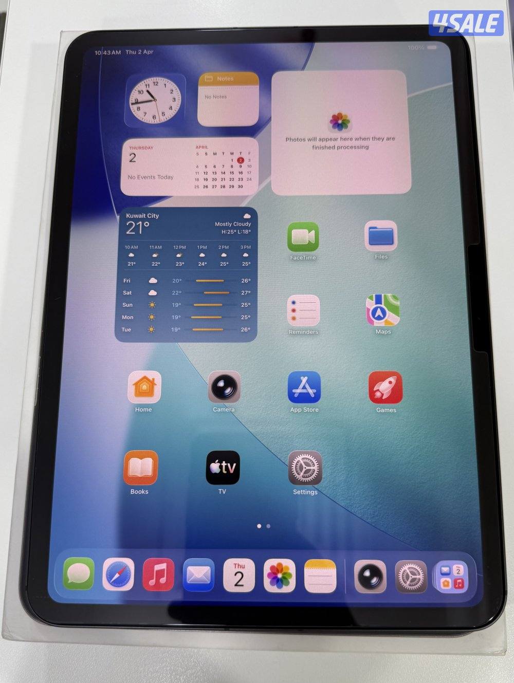 iPad Pro 11”M5 256GB Wifi+5G Cellular black Used.4