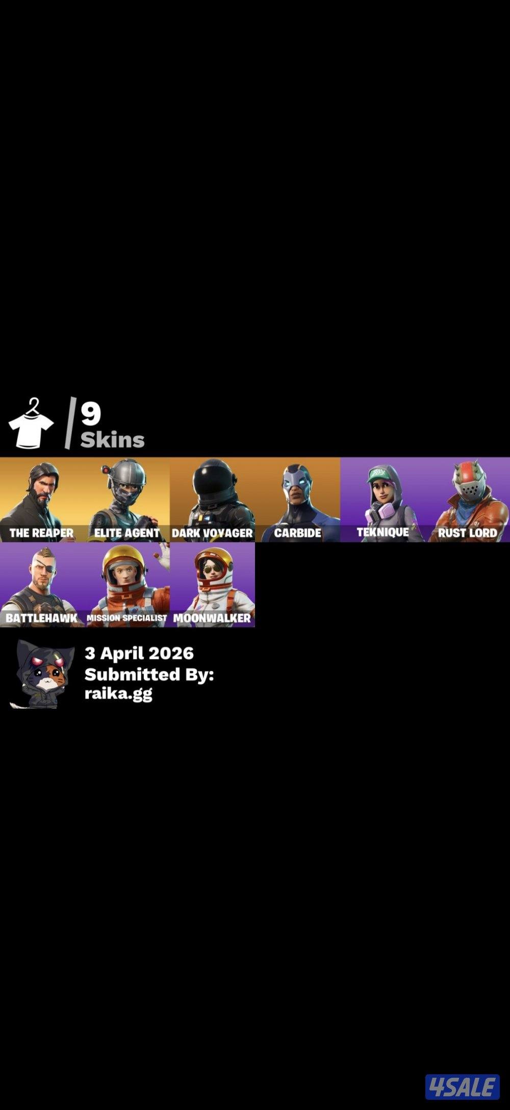 حساب فورتنايت بروفيسور بيعة سريعة ماراح تلقى نفس السعر1