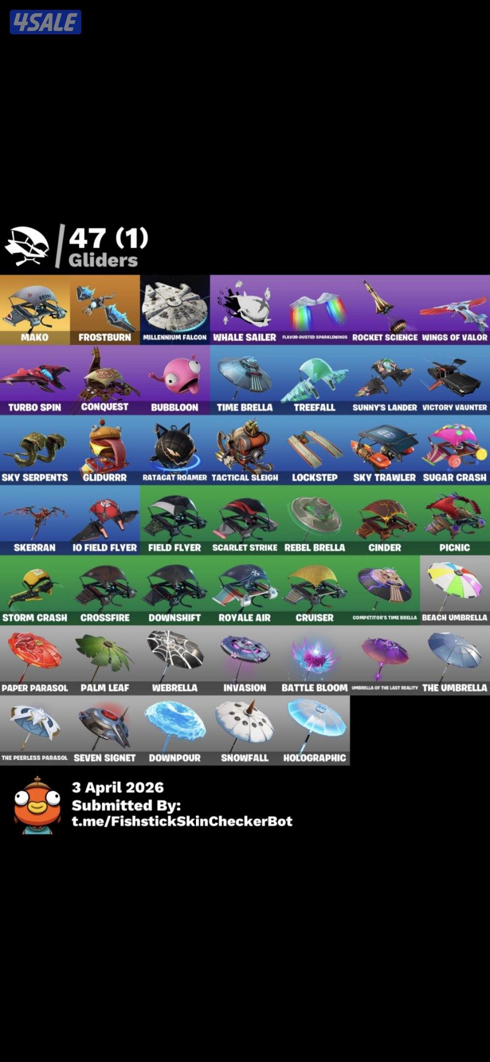 حساب نادر للبيع (( ابيك فقط مو سوني))فيه مظلة ماكو و سيزن ٤2