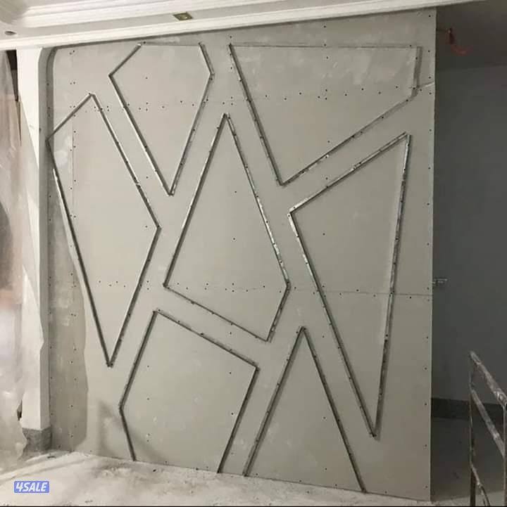 ديكور جبس بورد اسقف قواطع بارتيشن جبس بورد اسمنت بورد بديل خشب اصباغ1