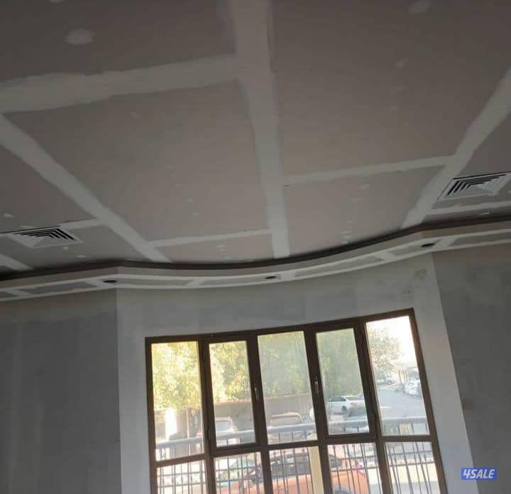 ديكور جبس بورد اسقف قواطع بارتيشن جبس بورد اسمنت بورد بديل خشب اصباغ0