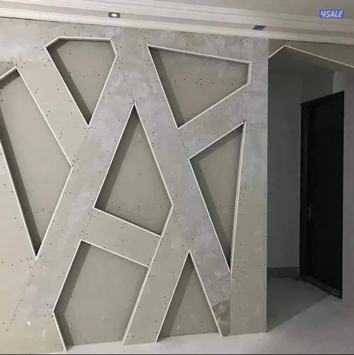 ديكور جبس بورد اسقف قواطع بارتيشن جبس بورد اسمنت بورد بديل خشب اصباغ2