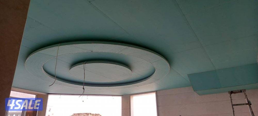 ديكور جبس بورد اسقف قواطع بارتيشن جبس بورد اسمنت بورد بديل خشب اصباغ8