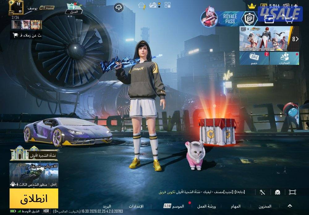 حساب ببجي عالمي 904