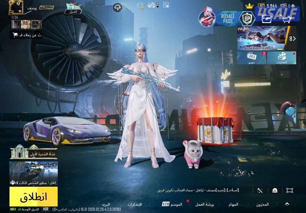 حساب ببجي عالمي 907