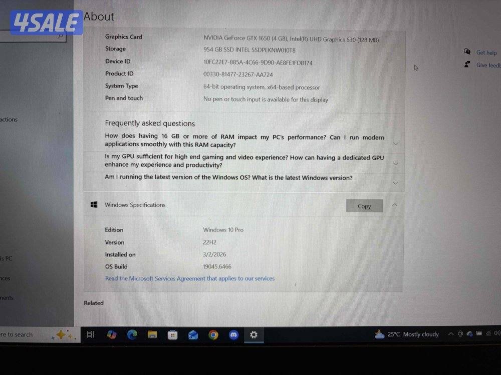 Laptop gaming for sale / لابتوب قيمنق للبيع2