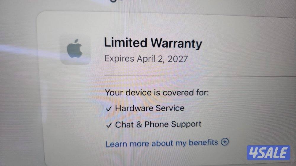 للبيع MacBook air m4/13 inch/512GB ssd/16ram/ 
لون فضي كالجديد مشحون ٦4