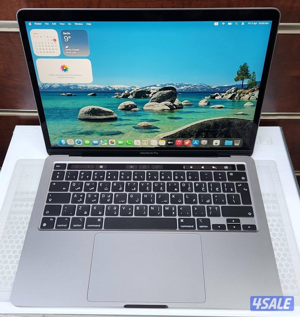 للبيع MacBook Pro m1/13 inch/512GB ssd/8ram/ 
لون رمادي كالجديد0