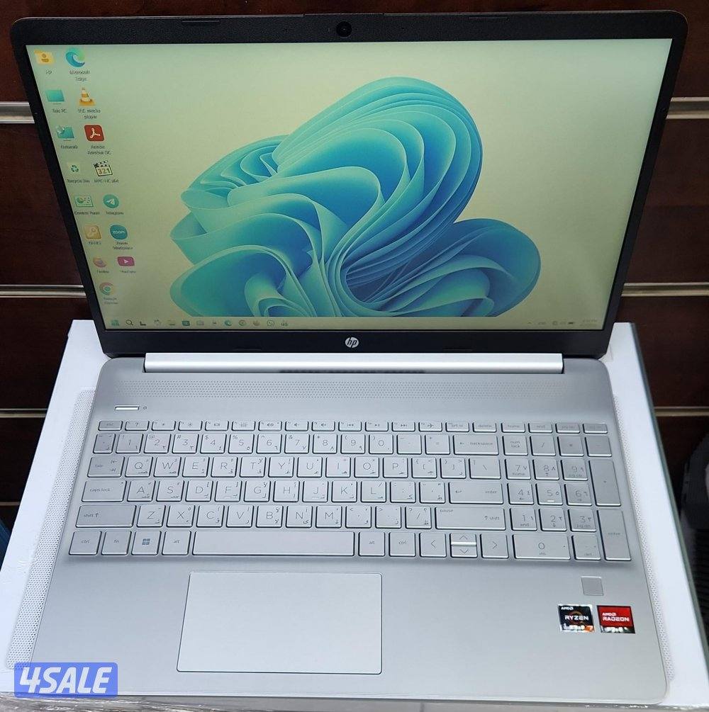 للبيع لابتوبHp/ryzen 7 15inch /8GB Ram/512 GBSSD كالجديد0