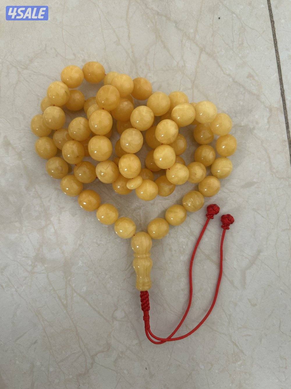 مسباح كهرب بولندي ٦٥ خرزة ٦٠ قرام و لونة غامج0