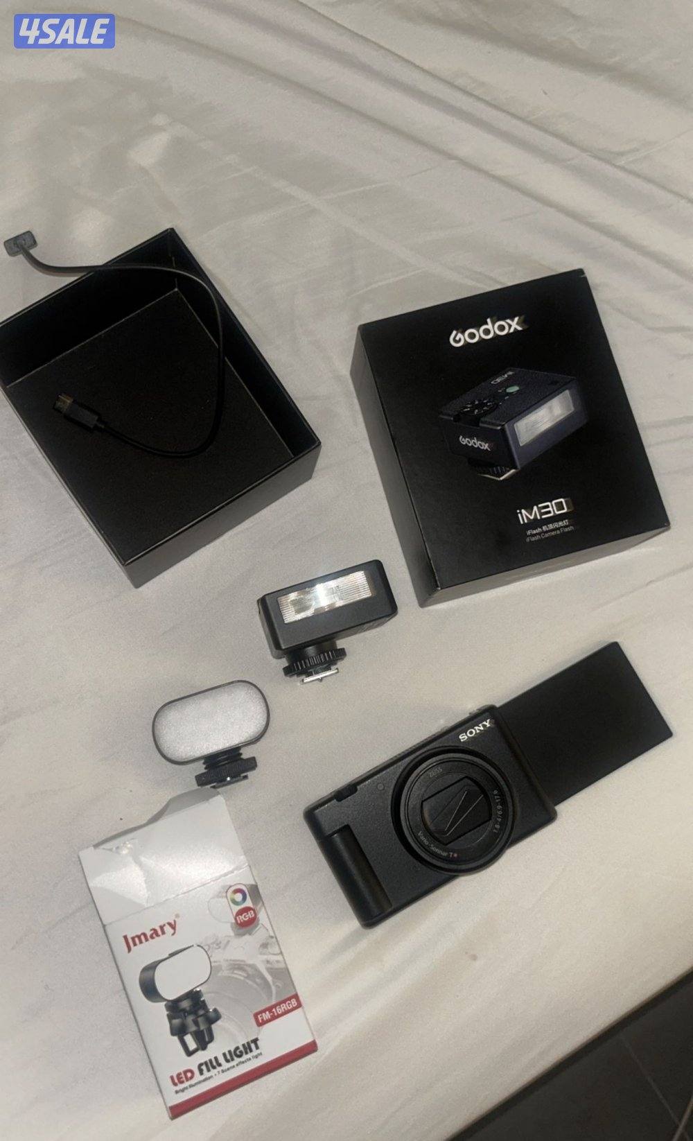 كاميرا sony zv-1m2 سوني مع فلاشات0