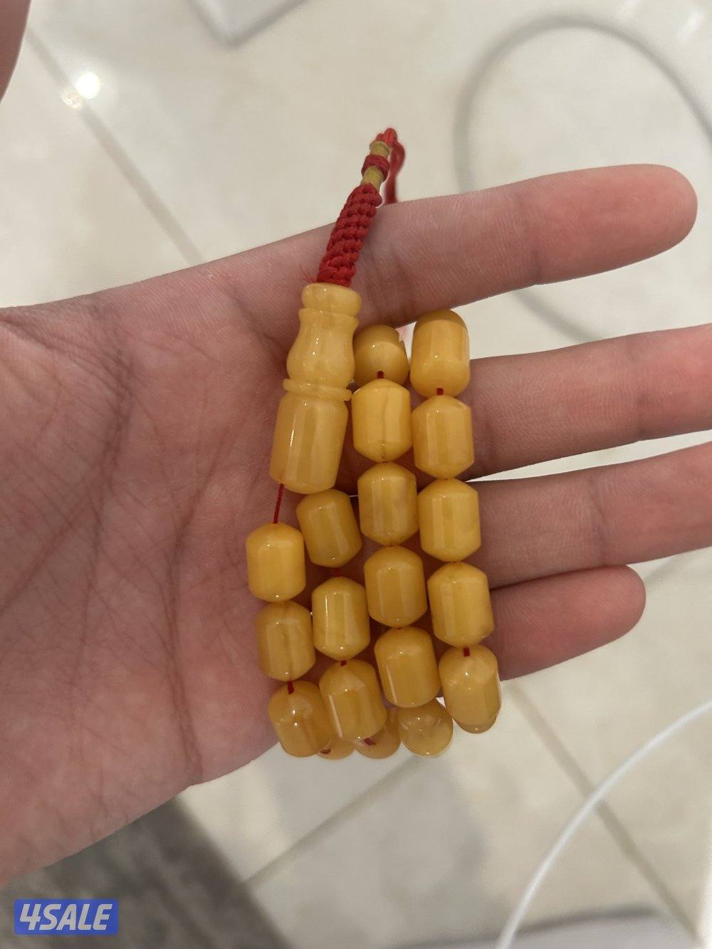 مسباح كهرب بولندي قديم. ٤٥ خرزة و ٣٦ غرام2