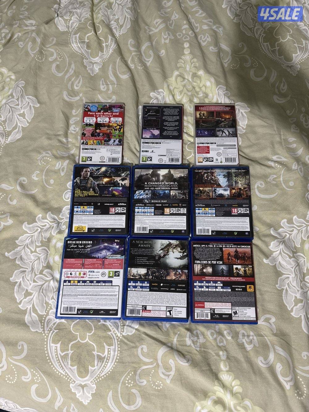 ألعاب نوعة حق السوني ٤ والنينتندو سويچ، Many games for PS4 and Switch1