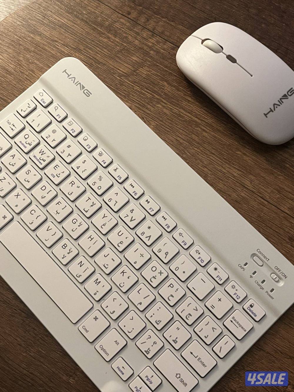 كيبورد ايباد keyboard for iPad مع ماوس with لا سلكي mouse2