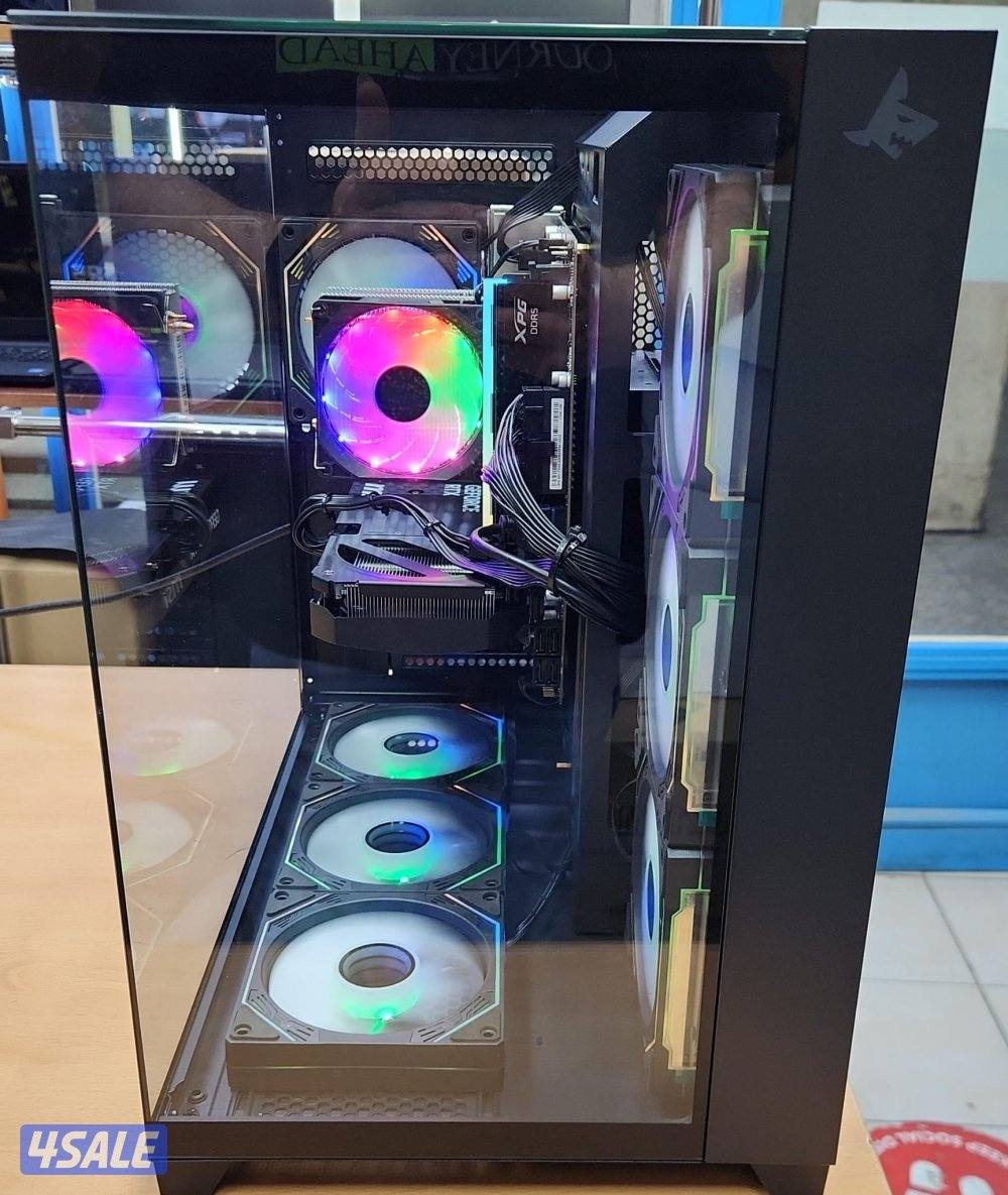 للبيع بي سي جيمنقCore i7 14Gen/1TB SSD/16RamDDR5/5060ti 16GB RTX كالجد1