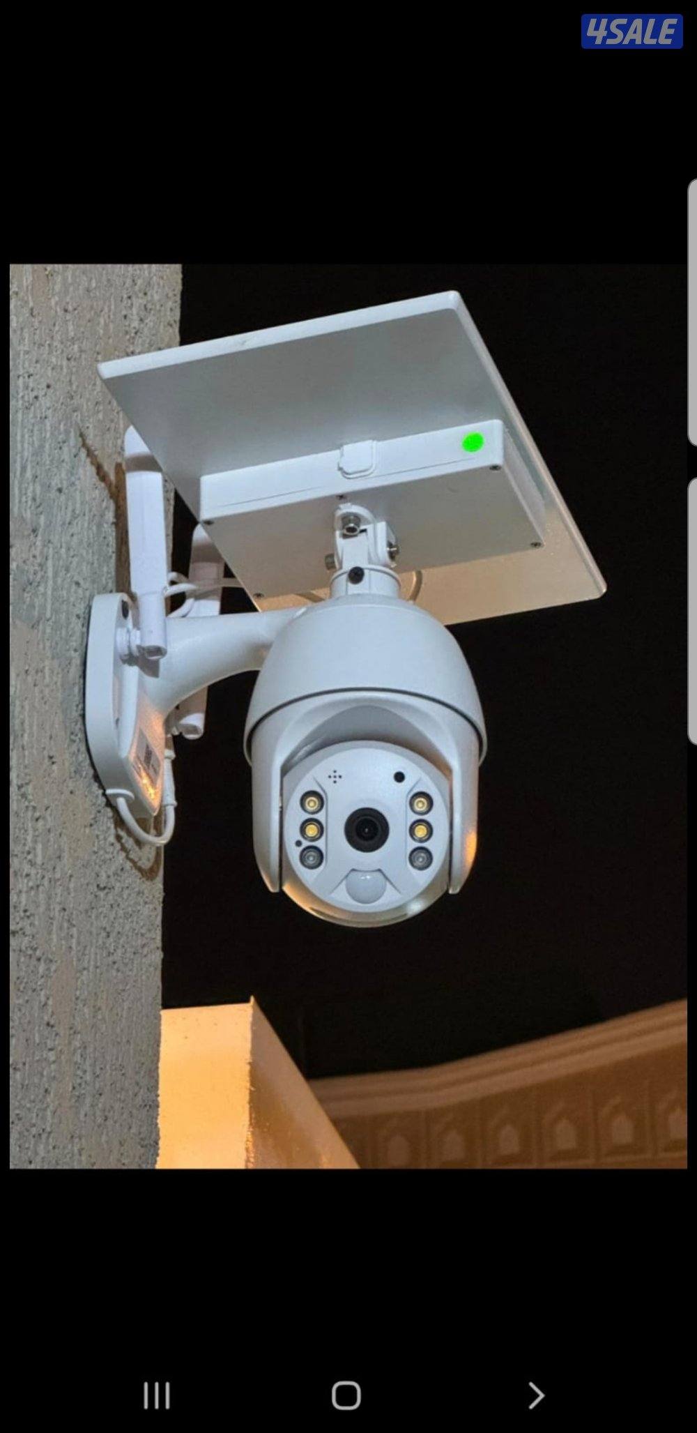 كاميرا طاقه شمسيه متحركه بجميع الاتجاهات صوت وصوره سبيكرمايك1