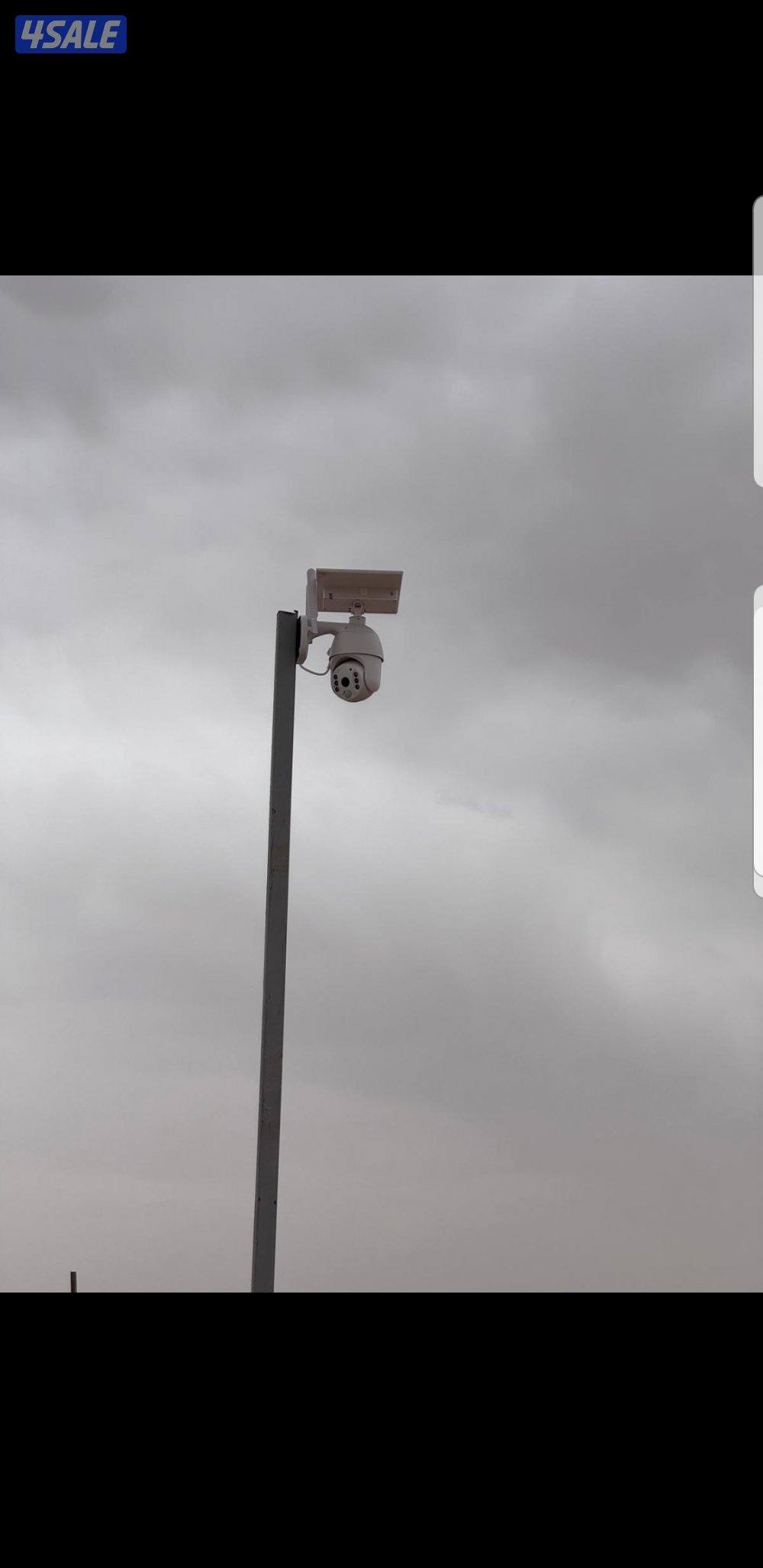 كاميرا طاقه شمسيه متحركه بجميع الاتجاهات صوت وصوره سبيكرمايك3