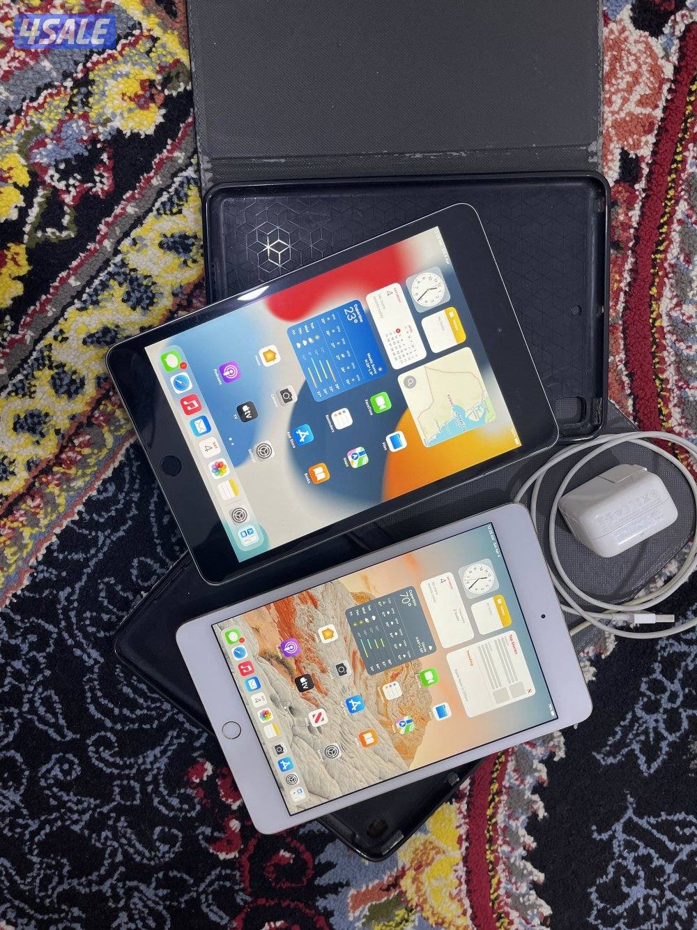 للبيع ايبادين ابل ميني 4 فور 128 قيقا شغالين تمام مع الاغراض2