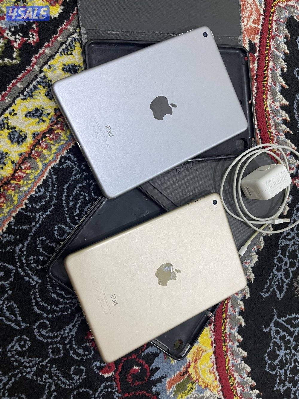 للبيع ايبادين ابل ميني 4 فور 128 قيقا شغالين تمام مع الاغراض3