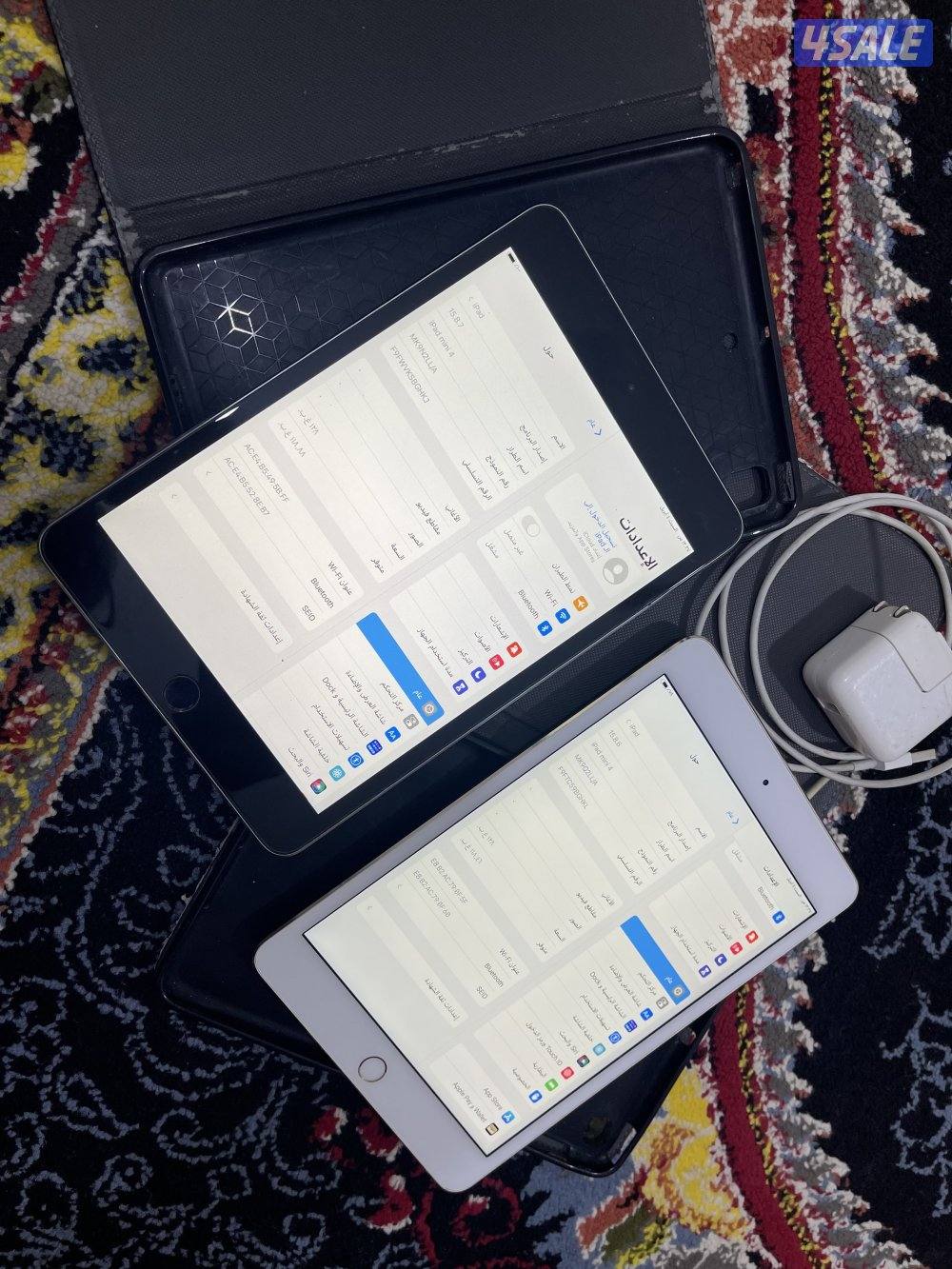 للبيع ايبادين ابل ميني 4 فور 128 قيقا شغالين تمام مع الاغراض5
