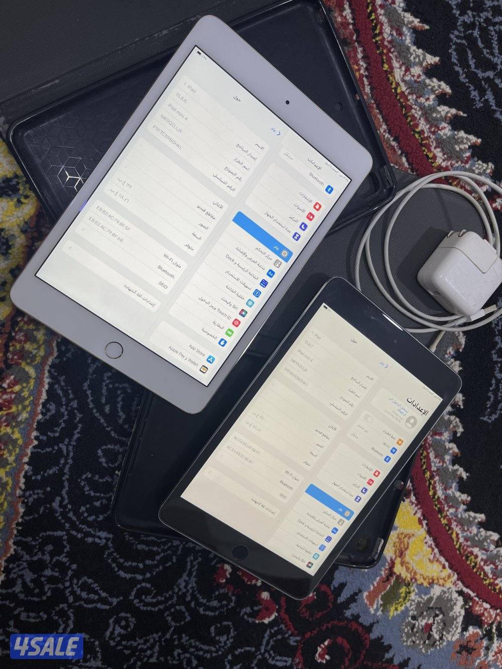 للبيع ايبادين ابل ميني 4 فور 128 قيقا شغالين تمام مع الاغراض6