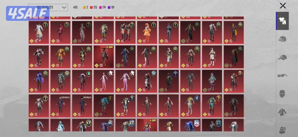 اكونت ببجي متكامل لفل ٩١ نوادر وقدبم7