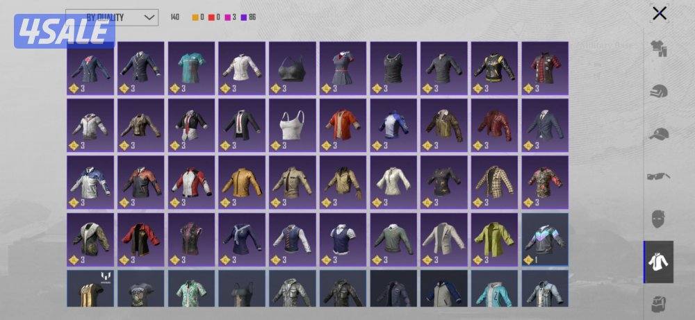 اكونت ببجي متكامل لفل ٩١ نوادر وقدبم12