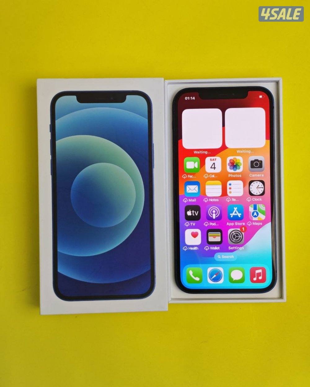 ايفون 12 128 جيجا أزرق بطارية 78% مستعمل كالجديد iPhone 12 128GB Blue2