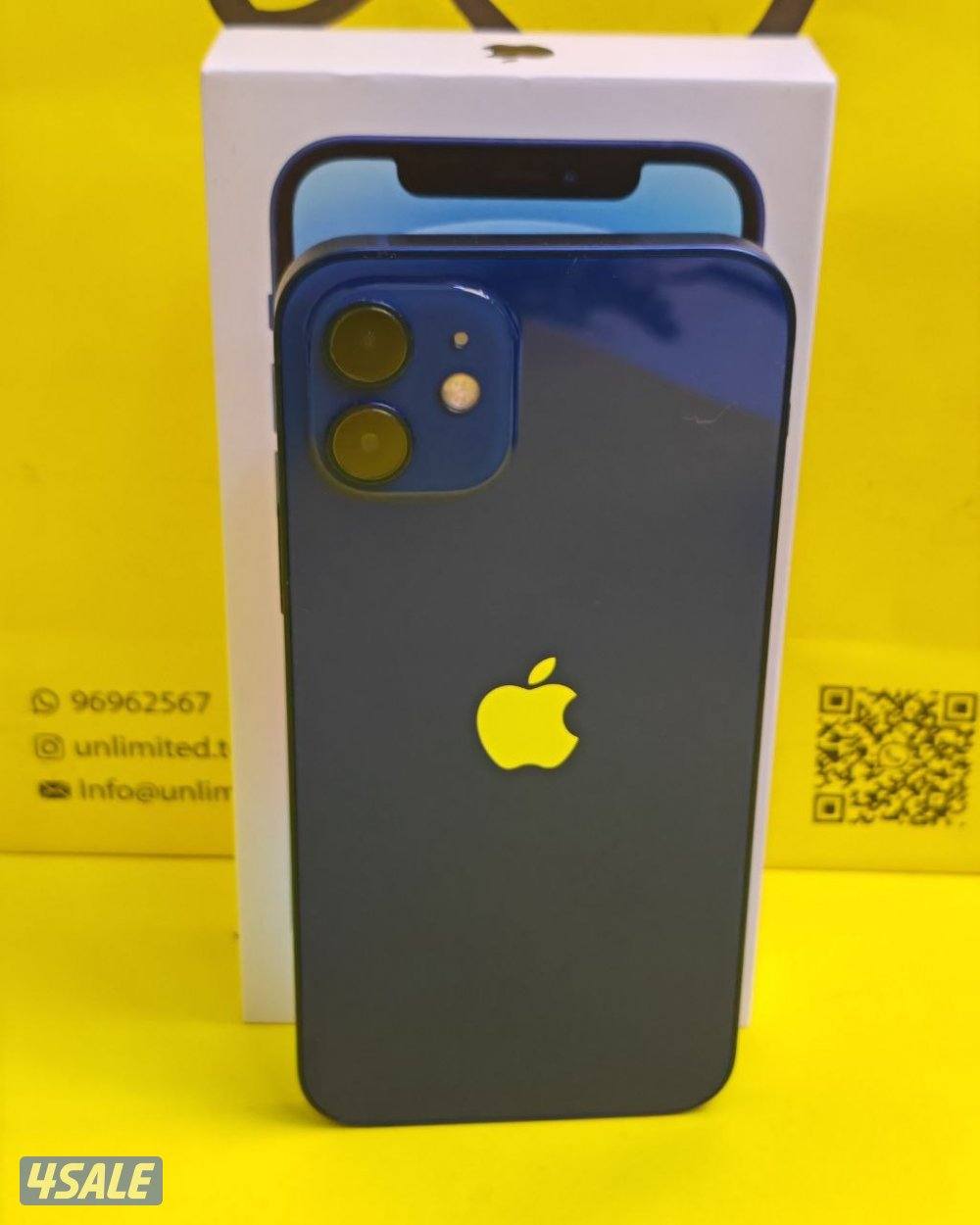 ايفون 12 128 جيجا أزرق بطارية 78% مستعمل كالجديد iPhone 12 128GB Blue3