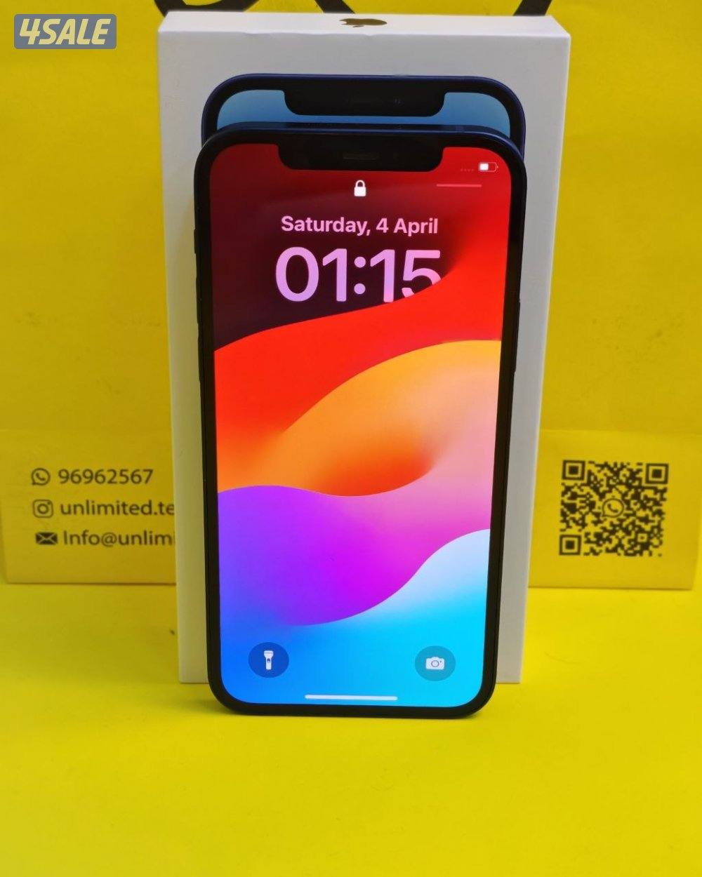 ايفون 12 128 جيجا أزرق بطارية 78% مستعمل كالجديد iPhone 12 128GB Blue8