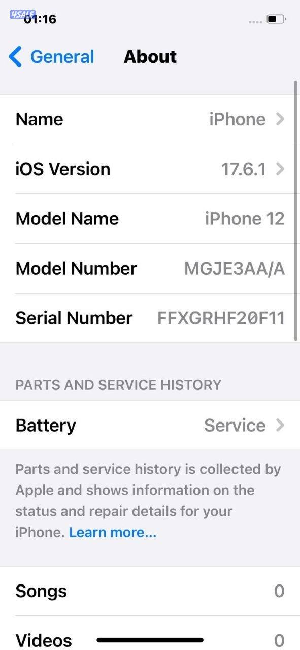 ايفون 12 128 جيجا أزرق بطارية 78% مستعمل كالجديد iPhone 12 128GB Blue10