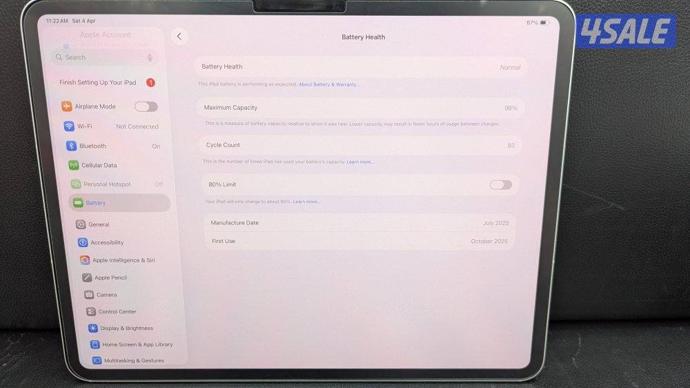 Apple ipad pro M5 Wifi + Cellular 256 GB12