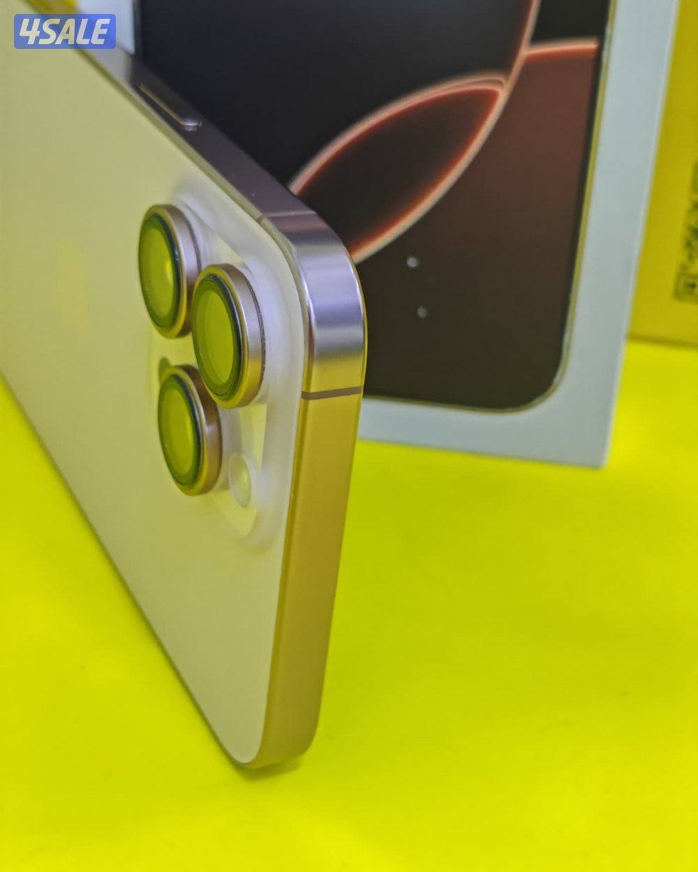 ايفون 16 برو ماكس 256 جيجا تيتانيوم صحراوي بطارية 91% مستعمل كالجديد3