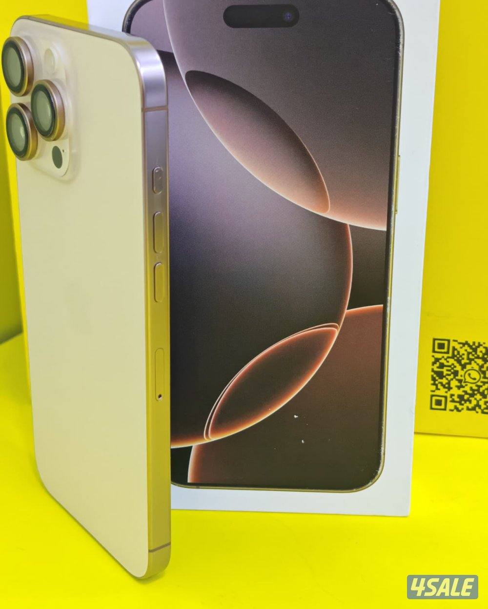 ايفون 16 برو ماكس 256 جيجا تيتانيوم صحراوي بطارية 91% مستعمل كالجديد6