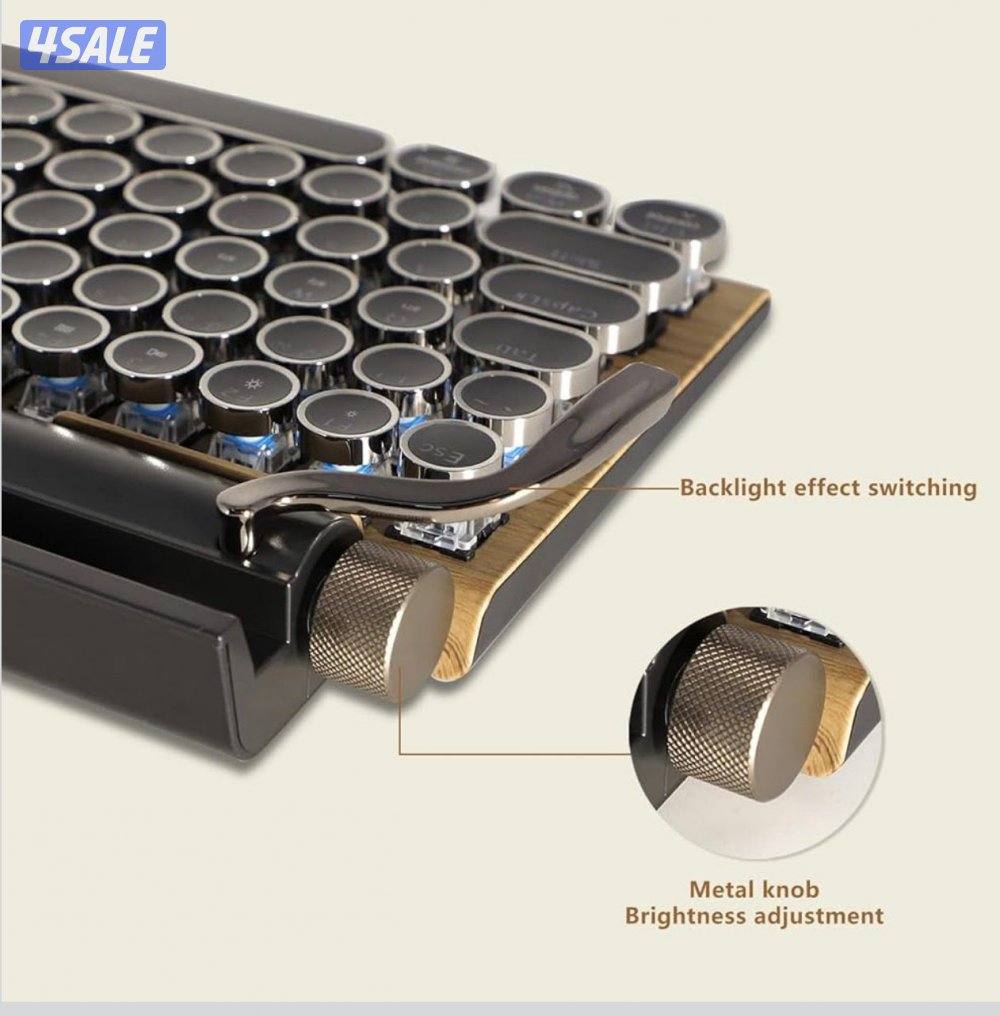 كيبورد Retro ميكانيكل بلوتوث جديد1